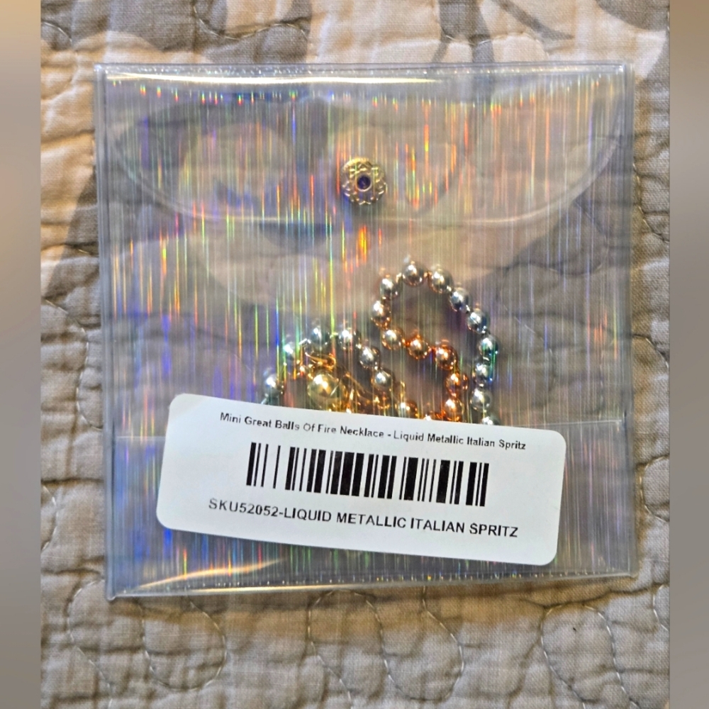 By Alexa Rae NWT Mini Great Balls Of Fire Necklace - Picture 7 of 11